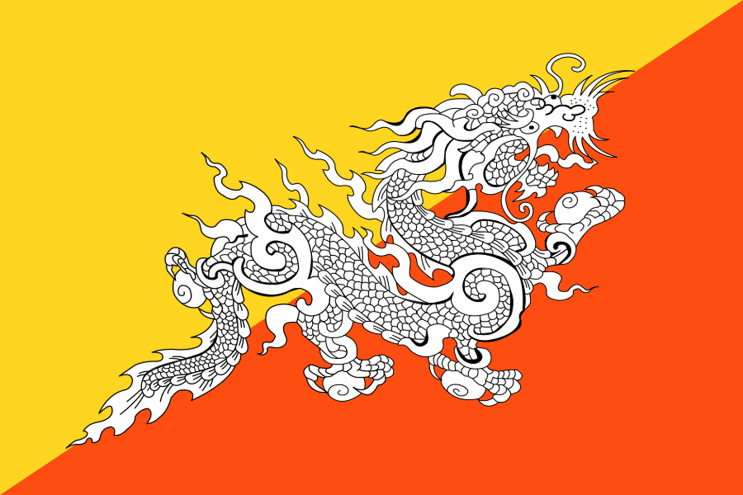 Bhutan Flag